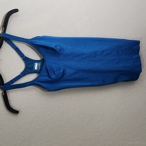 Nike Womens Fit Dry Racerback tank top Blue size XS 0-2 Athletic Shirt Running